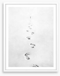 Footsteps forever Framed Art Print 433273387