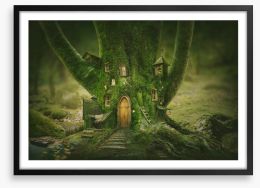 The faerie house Framed Art Print 434113619