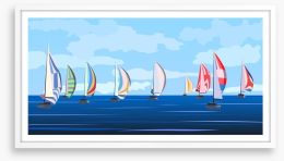 Summer regatta Framed Art Print 43452474