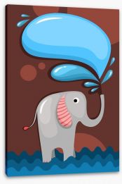 Elephants Stretched Canvas 43492431