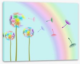 Rainbows and blowballs Stretched Canvas 43627788