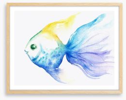 The smiling fish Framed Art Print 43648102