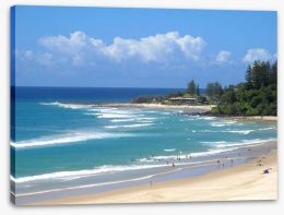 View to Snapper Rocks Stretched Canvas 43668860