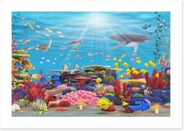 Underwater paradise Art Print 43711064