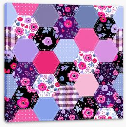 Patchwork Stretched Canvas 437306432