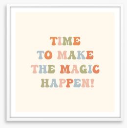 Time for magic Framed Art Print 437339686