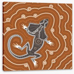 The outback lizard Stretched Canvas 43764090