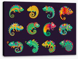 Happy Critters Stretched Canvas 437997192