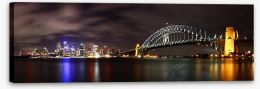 Sydney night lights Stretched Canvas 43945328