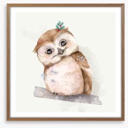 Holly the owl Framed Art Print 440962659