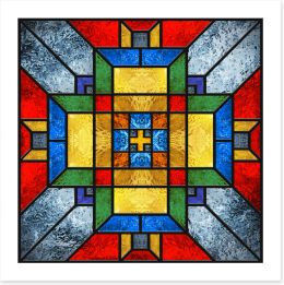 Stained Glass Art Print 441165711