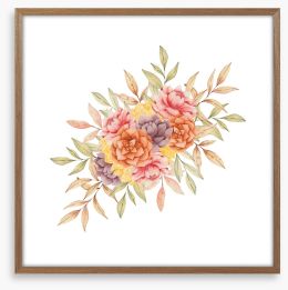 Autumn bouquet III Framed Art Print 441269830