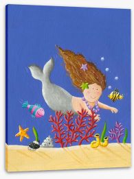 The little mermaid Stretched Canvas 44171273