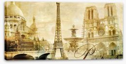 Vintage Paris Stretched Canvas 44177978