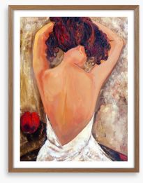 Beauty from behind Framed Art Print 44218815