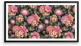 Pink petal blooms Framed Art Print 443380154