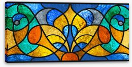 Stained Glass Stretched Canvas 443691294