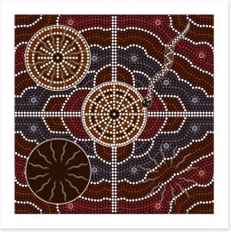 Aboriginal Art Art Print 44440062