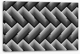 Black and White Stretched Canvas 445117069