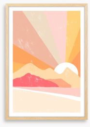 Ocean sunrise Framed Art Print 445564955