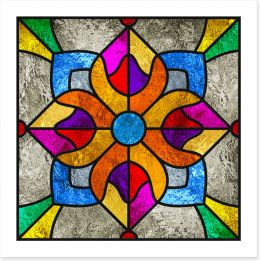 Stained Glass Art Print 446400815