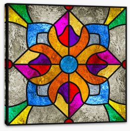 Stained Glass Stretched Canvas 446400815