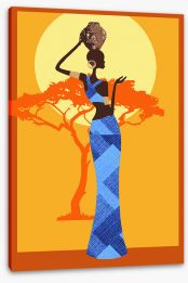 African Art Stretched Canvas 448307975
