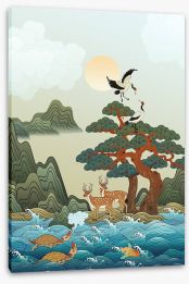 Japanese Art Stretched Canvas 448813406