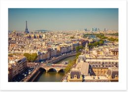 The city of Paris Art Print 44929117