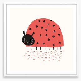 Ladybug smile Framed Art Print 449657716