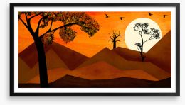 Sundown dunes Framed Art Print 449830254