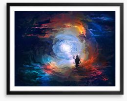 Mahadeva moon Framed Art Print 450091176