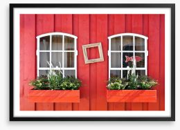Windows to a simple life Framed Art Print 45016759