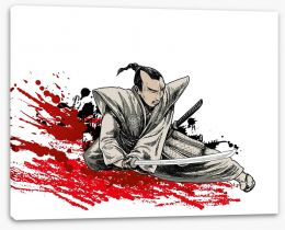 Samurai warrior Stretched Canvas 45040980