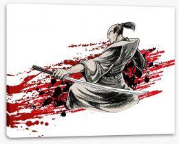 Japanese warrior Stretched Canvas 45041159