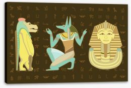 Egyptian Art Stretched Canvas 45077992