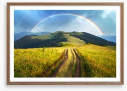 Chasing rainbows Framed Art Print 451424833