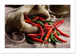 Chili pepper still life
