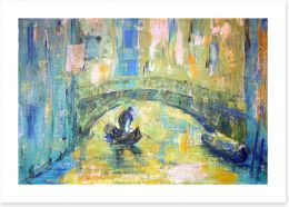 Under the Venetian bridge Art Print 45233480