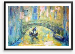 Under the Venetian bridge Framed Art Print 45233480