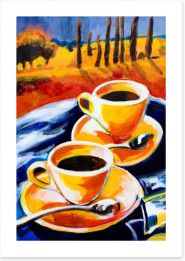 Coffee for two Art Print 45337406
