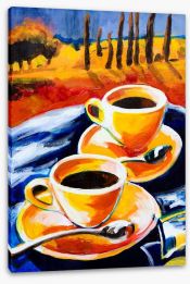 Coffee for two Stretched Canvas 45337406
