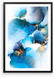 All about blue Framed Art Print 453541629