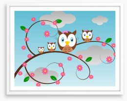 Owls Framed Art Print 45503154