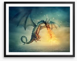 Fantastical dragon Framed Art Print 45610282