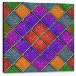 Stained Glass Stretched Canvas 45624080