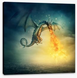 Dragons Stretched Canvas 45788449