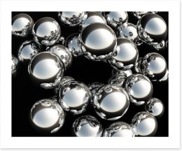Silver balls Art Print 45870995