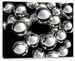 Silver balls Stretched Canvas 45870995