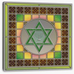 Stained Glass Stretched Canvas 45998082